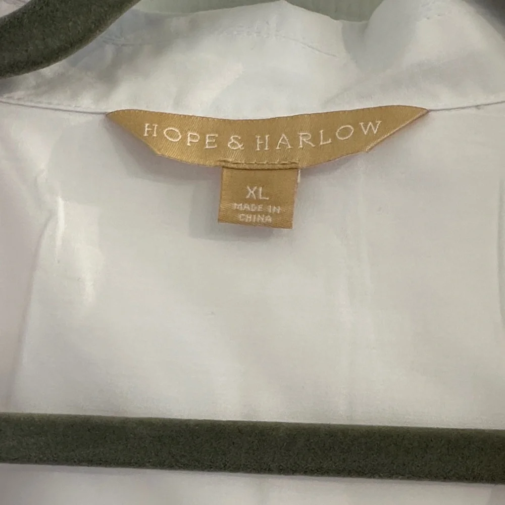 Elegant White Women's Button Down Shirt - Picture 2 of 7